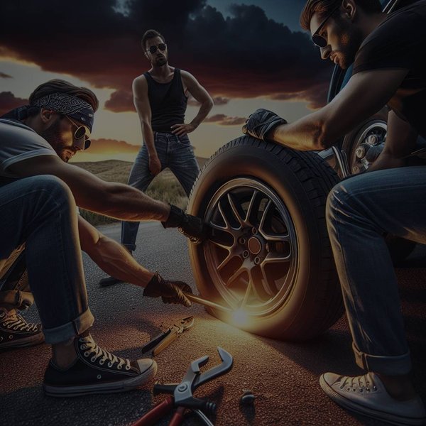 Quelle est la meilleure technique pour réparer une crevaison lors d'une sortie en groupe?